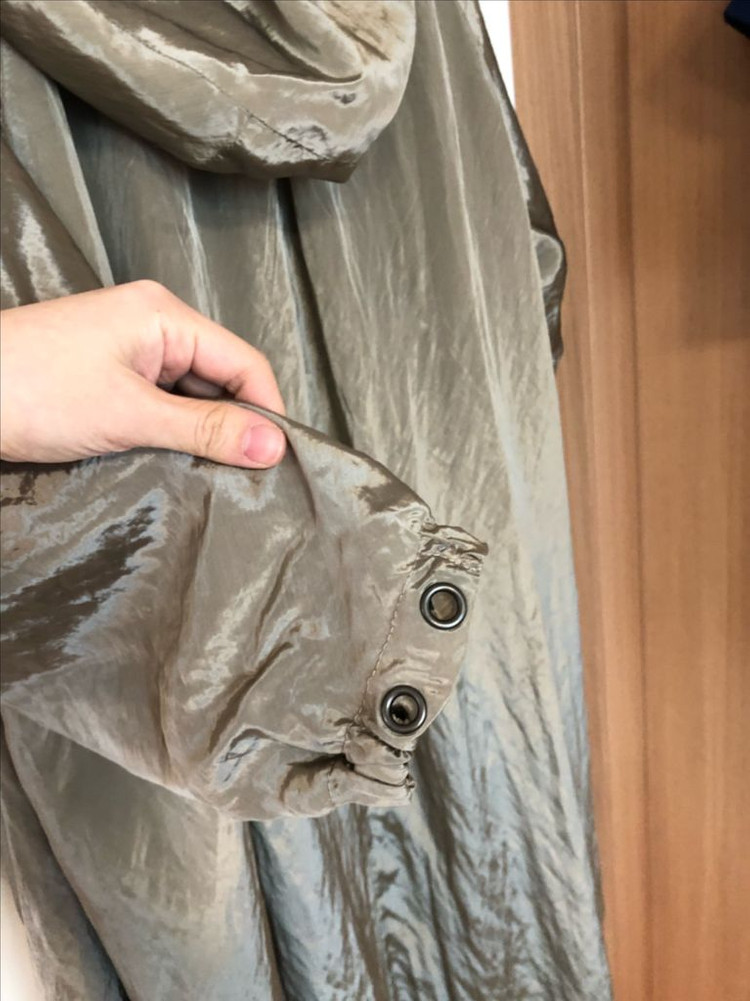 제평 글로시 후드 야상 사파리 점퍼 자켓 바람막이 골드카키 간절기 벌룬 타임마인랑방시스템스탈--6