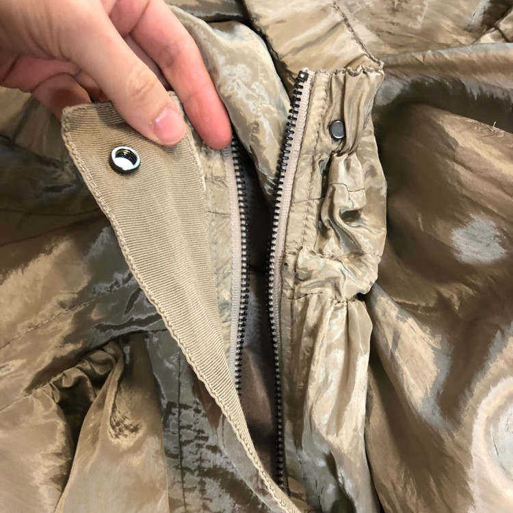 제평 글로시 후드 야상 사파리 점퍼 자켓 바람막이 골드카키 간절기 벌룬 타임마인랑방시스템스탈--9