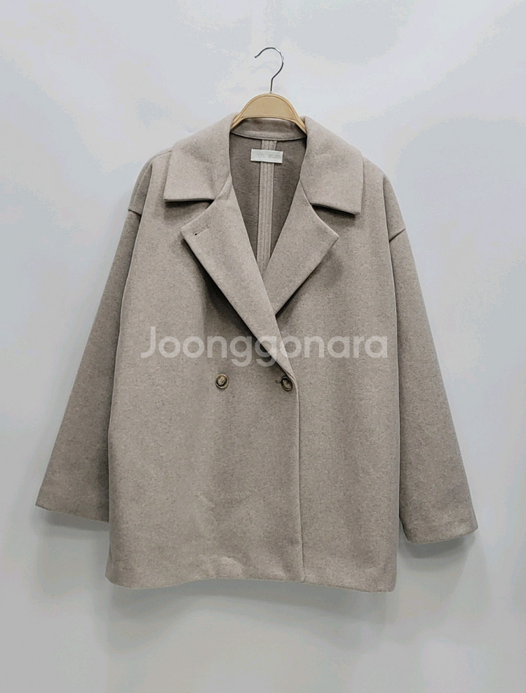 ZARA 자라 오버핏 더블 숏 코트 / 여 L 오트밀--10