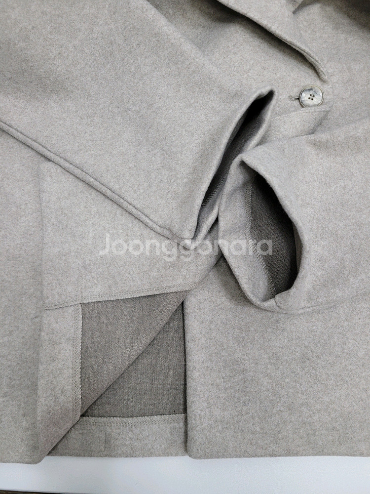 ZARA 자라 오버핏 더블 숏 코트 / 여 L 오트밀--13