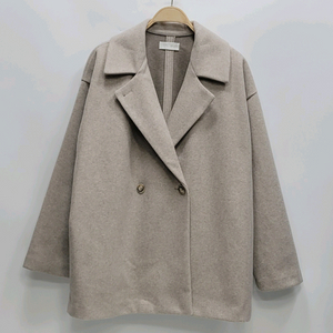 ZARA 자라 오버핏 더블 숏 코트 / 여 L 오트밀