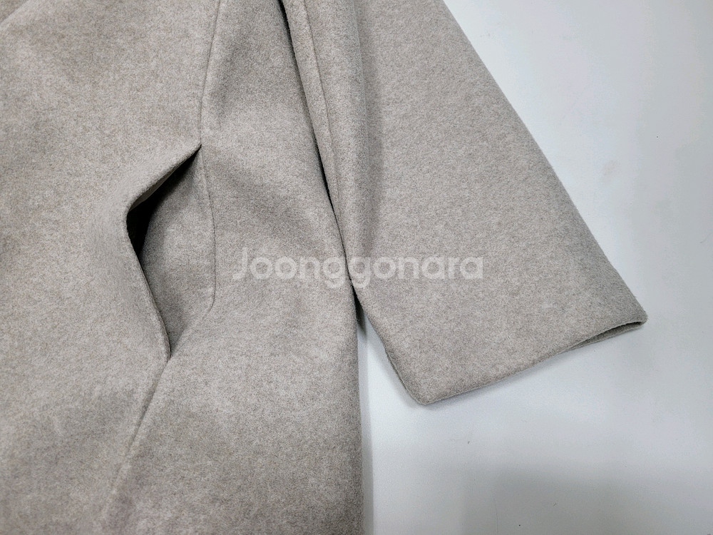 ZARA 자라 오버핏 더블 숏 코트 / 여 L 오트밀--5