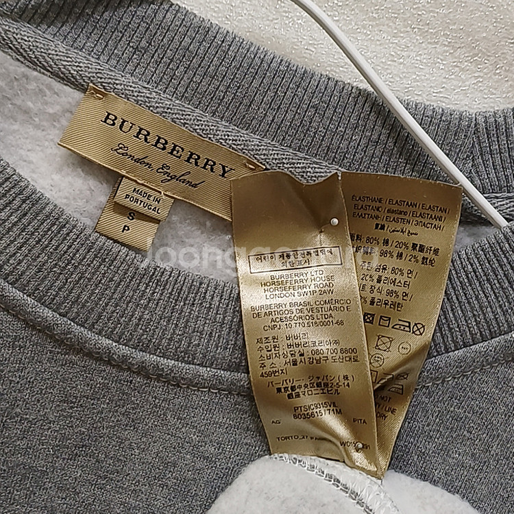 국내 버버리 토르토 기모 맨투맨 라운드 티 여성 XS ~ S 훌륭--3