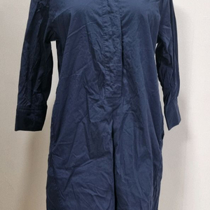 코튼 셔츠 미디 원피스55