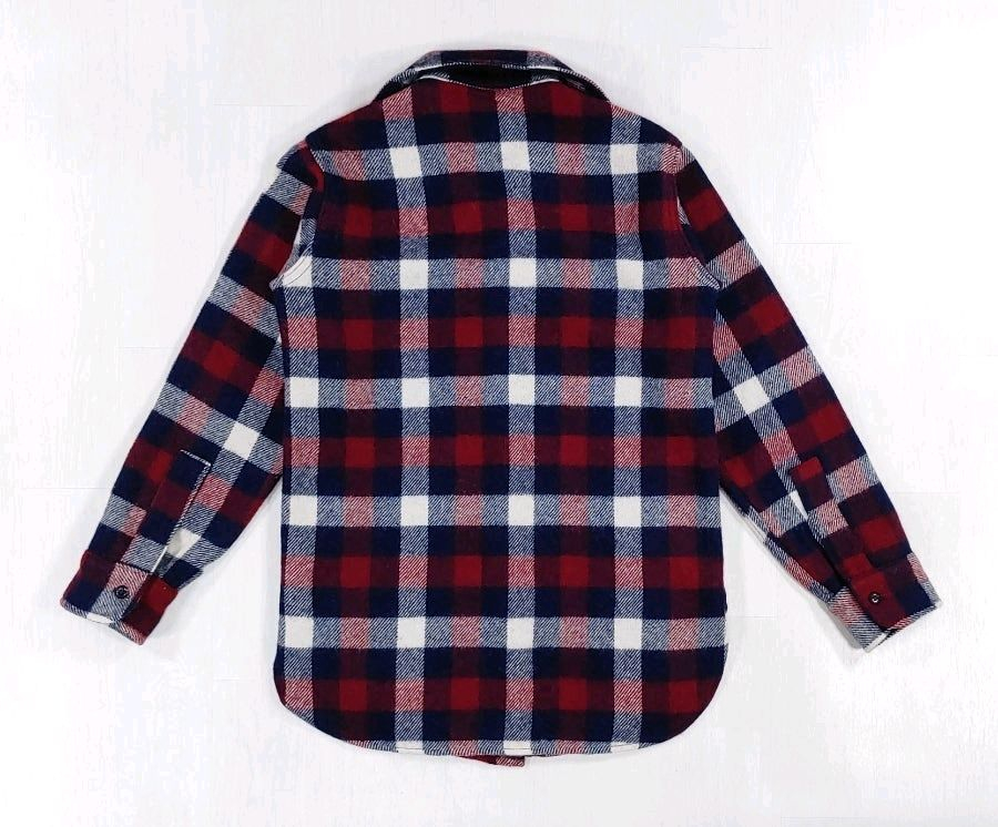 70년대 울리치 울 체크셔츠 S--13