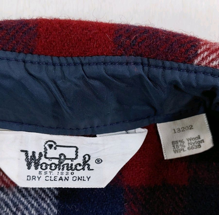 70년대 울리치 울 체크셔츠 S--17