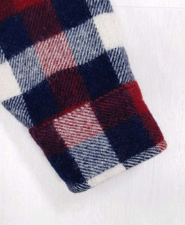 70년대 울리치 울 체크셔츠 S--4