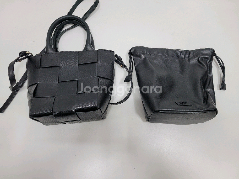 (새상품급) 사만사타바사 리자드 퍼즐 셔링백 크로스백 토트백 / 블랙--4