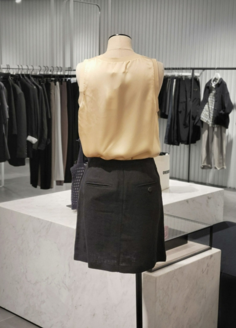 스튜디오 톰보이 린넨 스커트 66정도--2