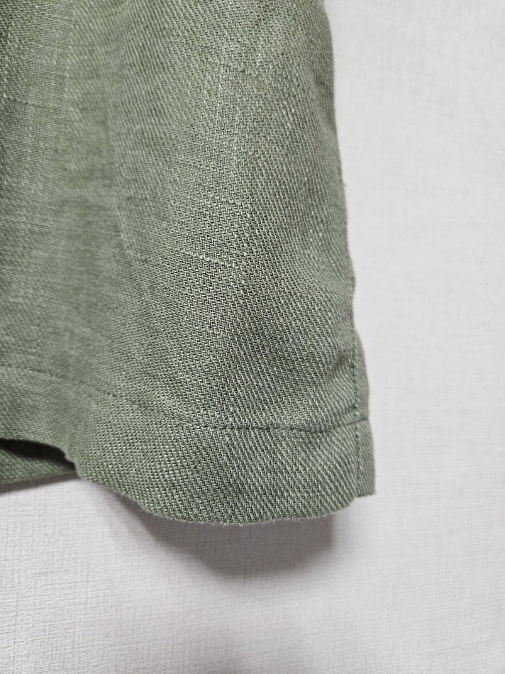 스튜디오 톰보이 카키 린넨 스커트 66정도--6