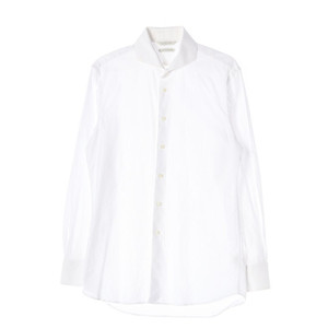 수트서플라이 화이트 이집션 코튼 긴팔 드레스셔츠 셔츠 와이셔츠 이미지