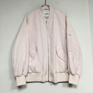 COS 코스 핑크 항공 봄버 자켓