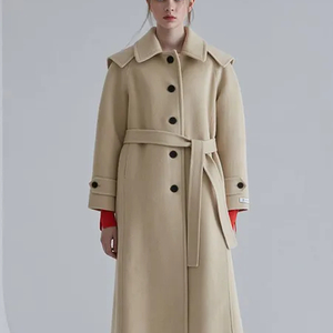 에고이스트 빅카라 벨티드 울 코트 66