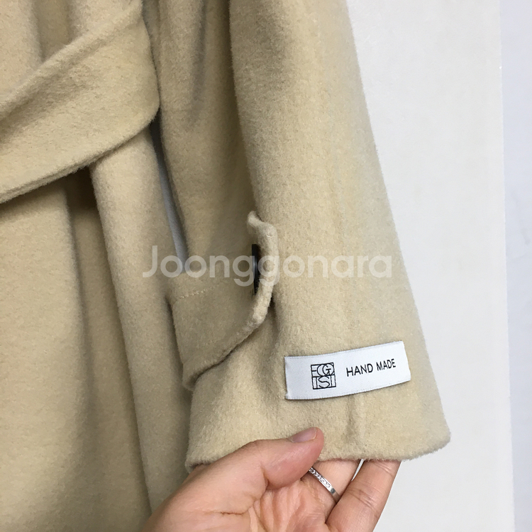 에고이스트 빅카라 벨티드 울 코트 66--3