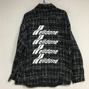 welldone 웰던 레터링 트위드 자켓 L