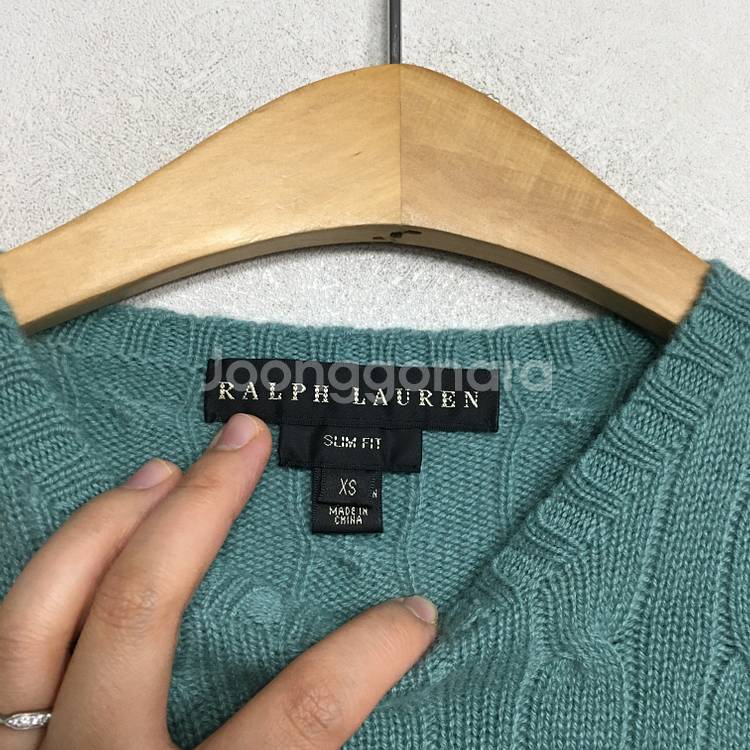 랄프로렌폴로 여성 캐시미어 100 케이블 니트 xs--1