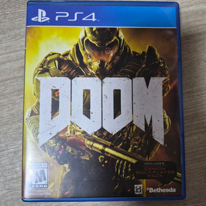 PS4 둠 2016 타이틀 팝니다 (희귀 타이틀/미국판)