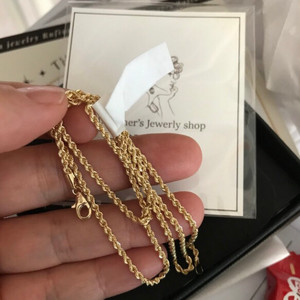 18k 이태리 뉴로프 체인 새상품 50 센치