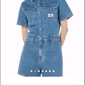 ck 캘빈클라인 진스 미드블루 데님 숏 오버롤 55