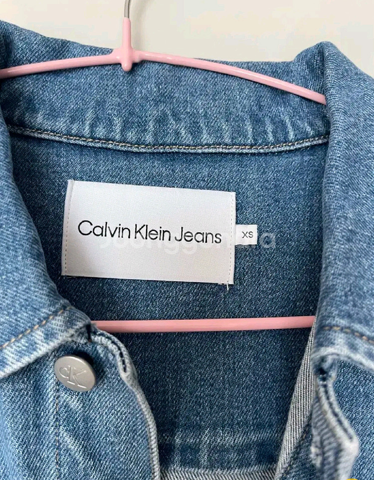 ck 캘빈클라인 진스 미드블루 데님 숏 오버롤 55--3