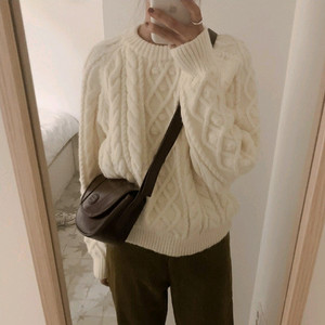 니어웨어 sting twist 니트 꽈배기 케이블 아이보리 / 메이비베이비 데일리쥬 매니크 케이클럽 슬로우앤드 바온