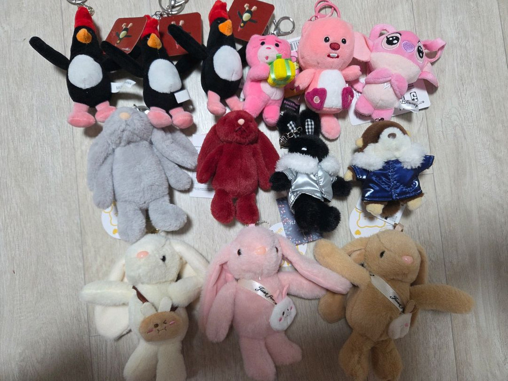 새상품, 택o) 맥그로우 마이러블리샤샤 레보니 랏코상 벨리곰 잔망루피 스티치 인형 키링 이미지