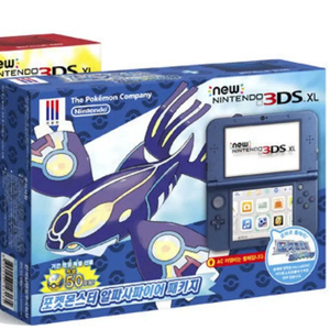 [순정 구매. 박스 없어도 됨] new 3ds xl 알파사파이어 포켓몬 에디션 패키지 메탈릭블루