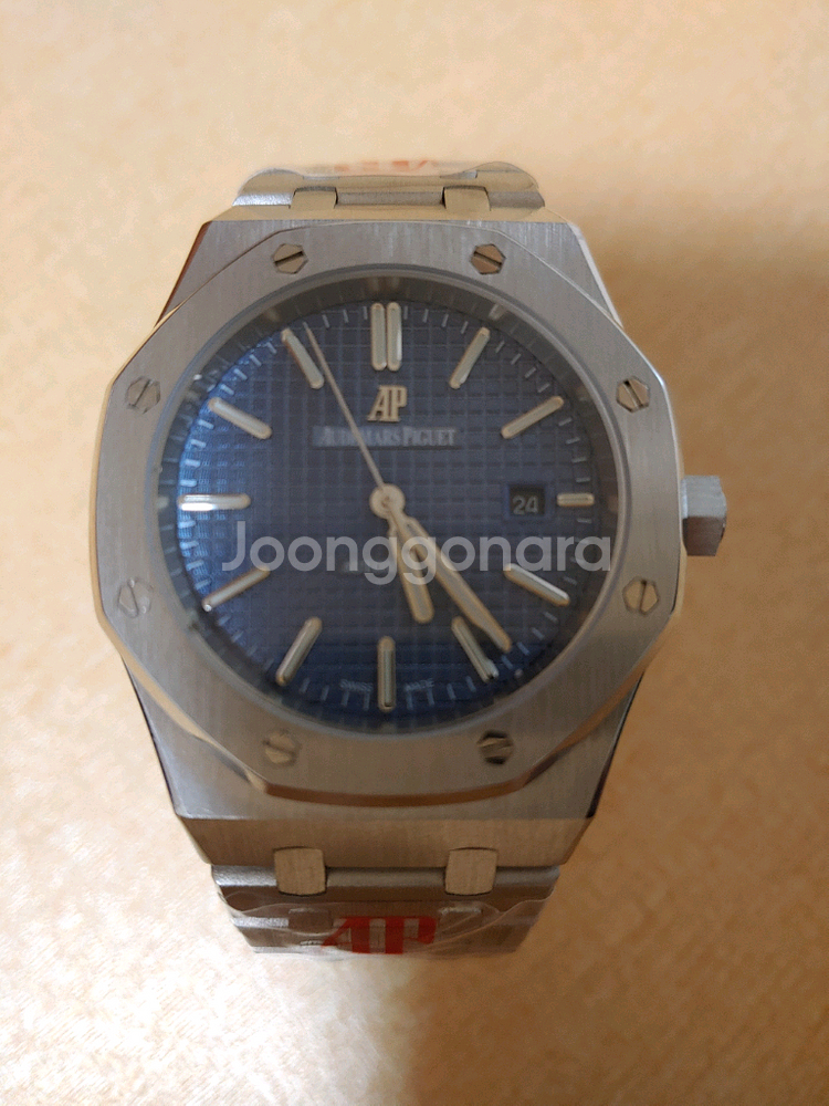 로얄오크 블루 오토매틱 메탈시계 (미사용)--2