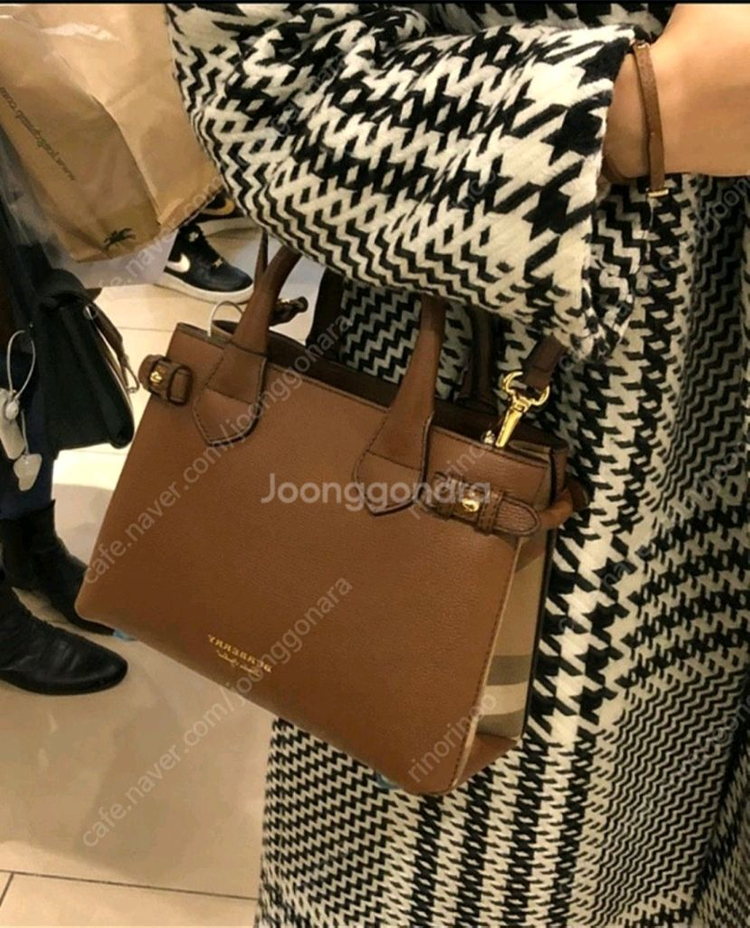 정품 버버리 체크 토트백 크로스백 2way 명품 가방 하우스 체크 이미지