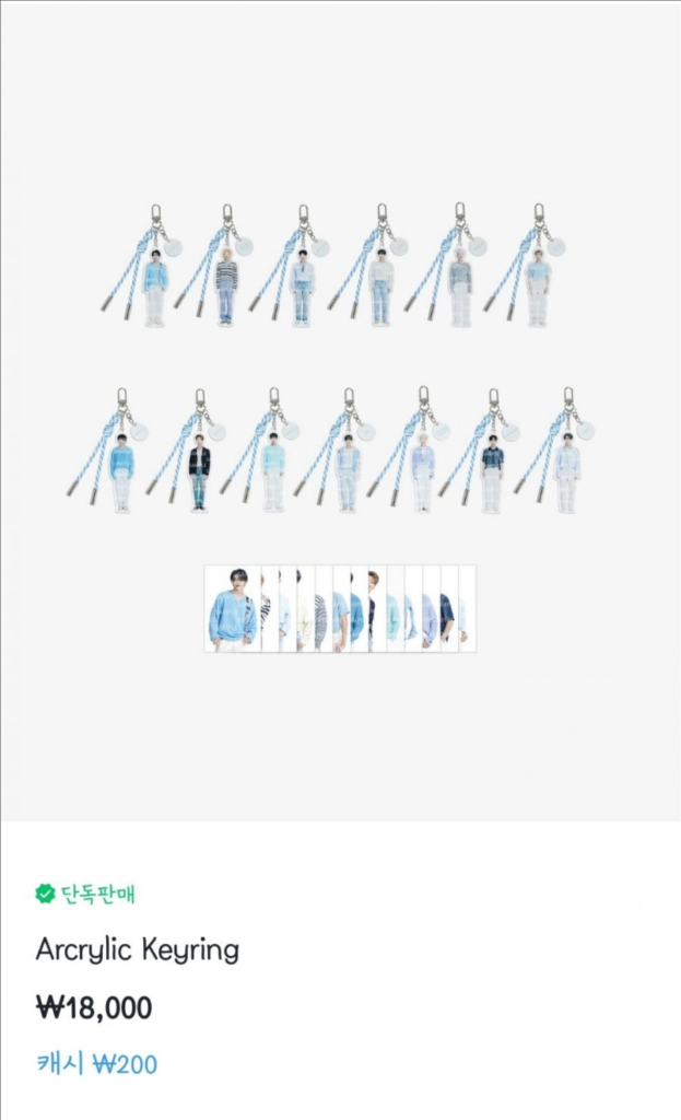 세븐틴 2021 캐럿랜드 호시 아크릴 키링 포카 포토카드 이미지