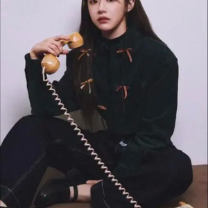 새상품) 마리떼 코듀로이 셔츠 m 다크그린 팝니다