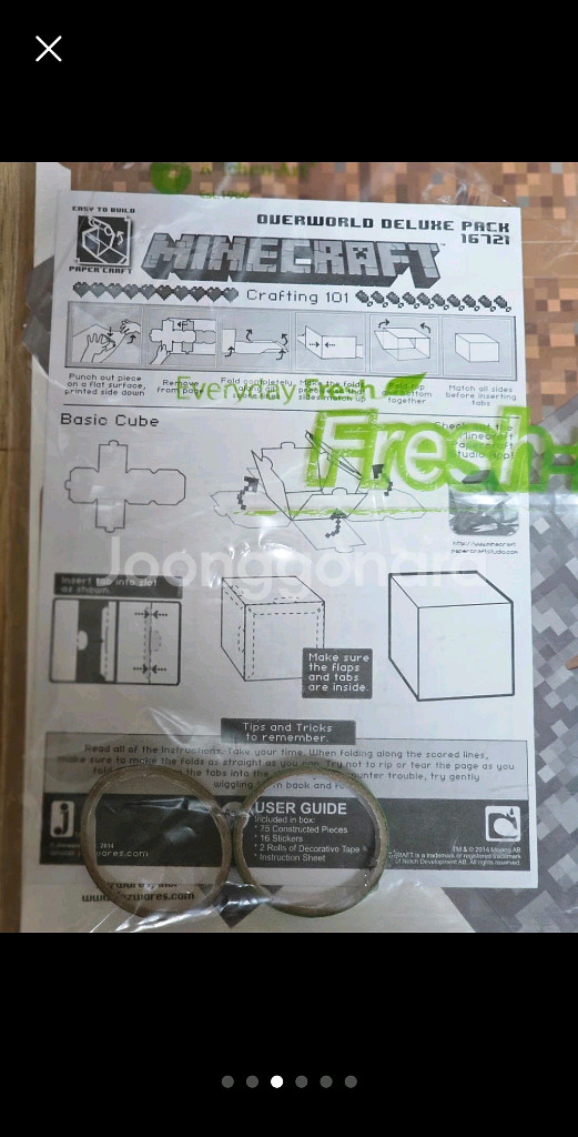 마인크래프트 Overworld Deluxe 페이퍼 크래프트--2