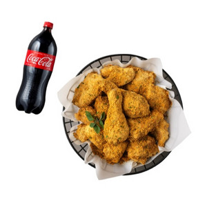 bhc치킨 뿌링클+콜라 1.25L/맛초킹+콜라1.25L