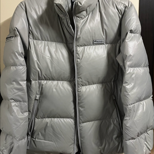디스커버리 반슬리 숏패딩 그레이색 100사이즈 팝니다