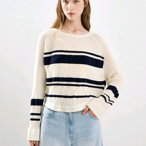 한섬 25ss신상 시스템 품절 투웨이니트 프리 네이비 (새거)