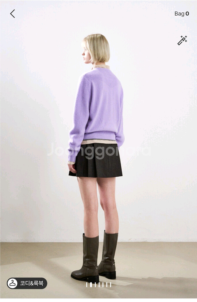 한섬 25fw신상 시스템 캐시미어 컬러블록 니트탑 프리 (새옷)--2