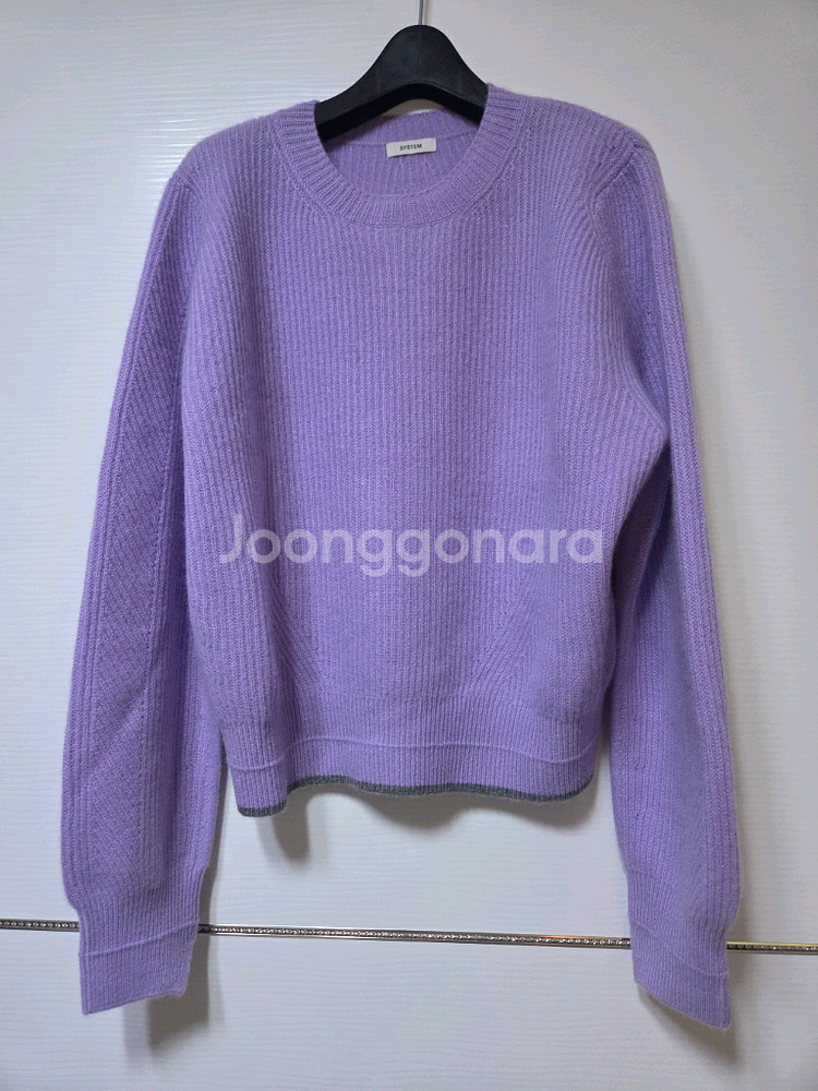 한섬 25fw신상 시스템 캐시미어 컬러블록 니트탑 프리 (새옷)--8