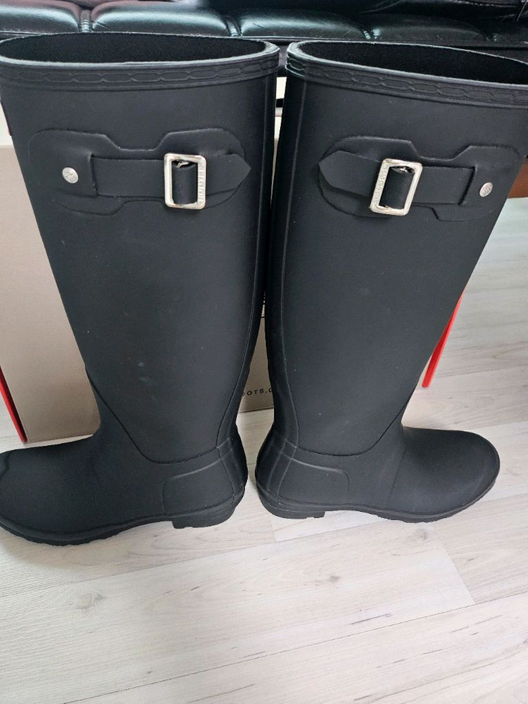 헌터 레인부츠 블랙 오리지널 톨 240--3