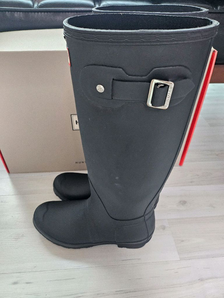 헌터 레인부츠 블랙 오리지널 톨 240--4