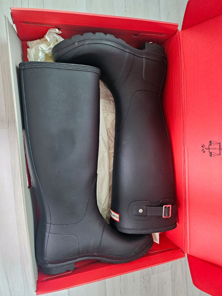 헌터 레인부츠 블랙 오리지널 톨 240--5