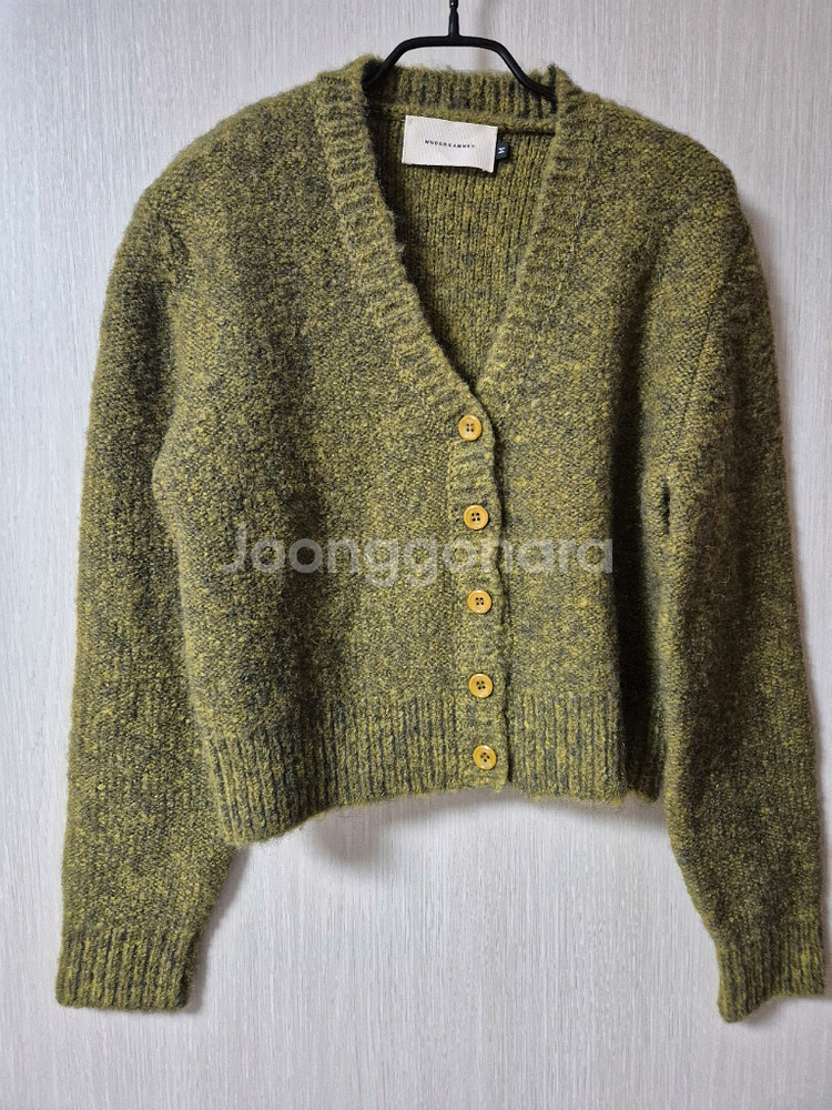 분더캄머 울 니트 부클 가디건 올리브색 M--1