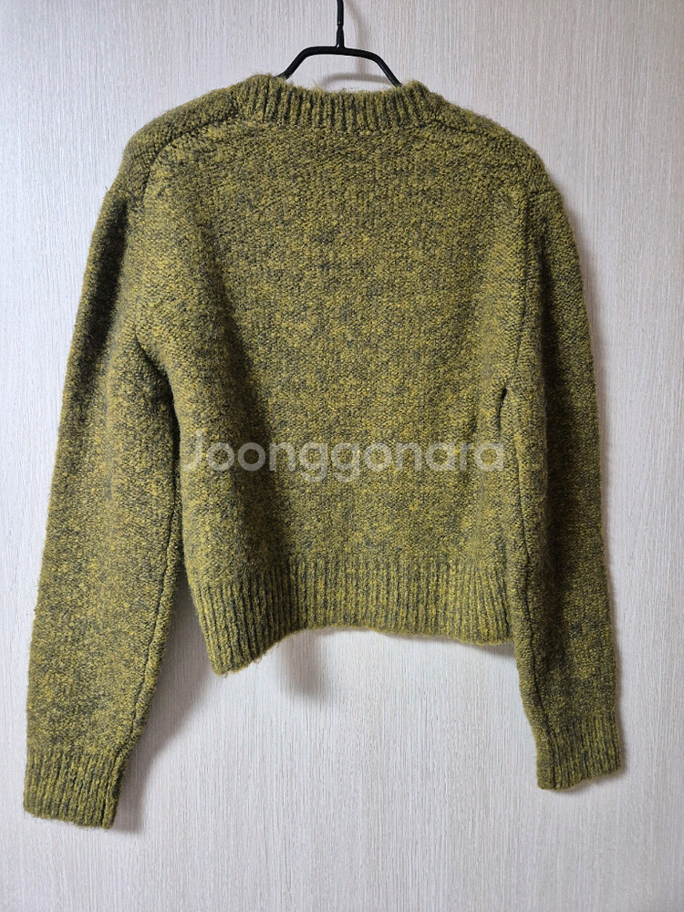 분더캄머 울 니트 부클 가디건 올리브색 M--2