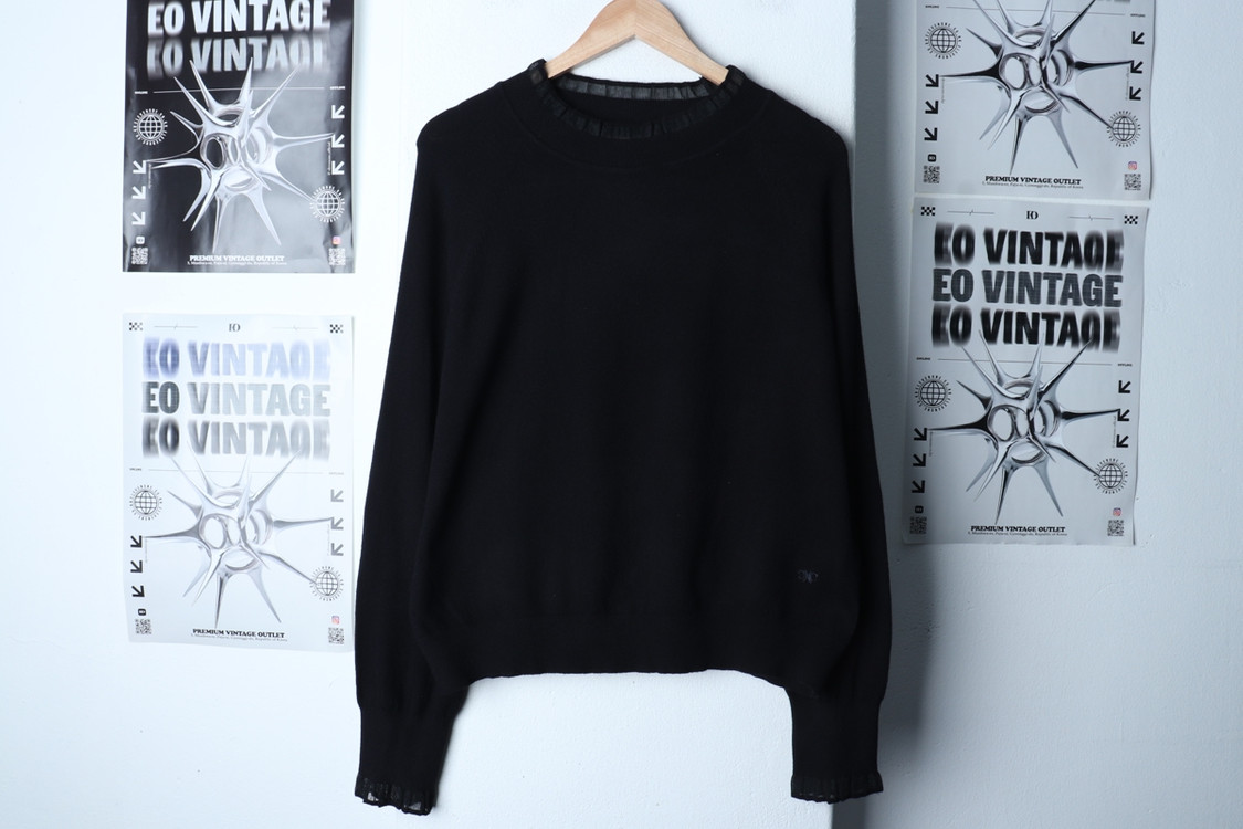 W(L-XL) 까사렐 니트 나그랑 블랙 레이스 이미지