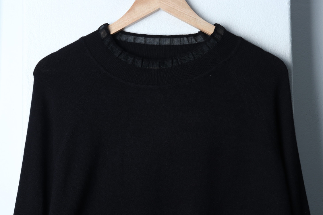 W(L-XL) 까사렐 니트 나그랑 블랙 레이스 이미지