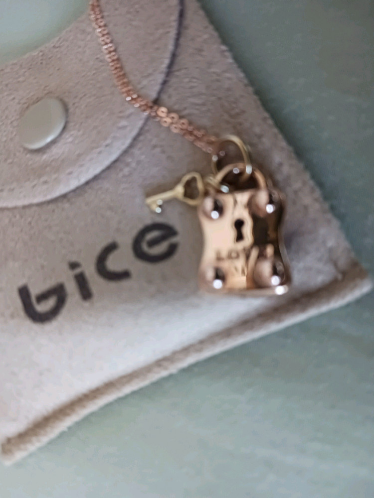 비체 로즈골드 14k 목걸이--2