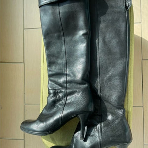 소다 블랙 가죽 롱부츠 240