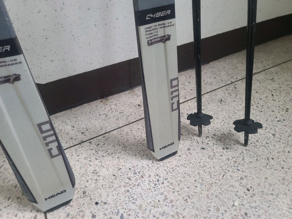 헤드 사이버 c110 데크 163 사이즈 로시뇰 스틱 가방 세트--4