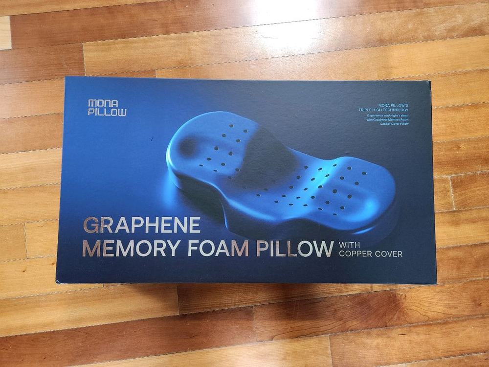 7.5cm 낮은 경추 베개 그래핀 소재 냉감 쿨링 모나필로 새상품--1