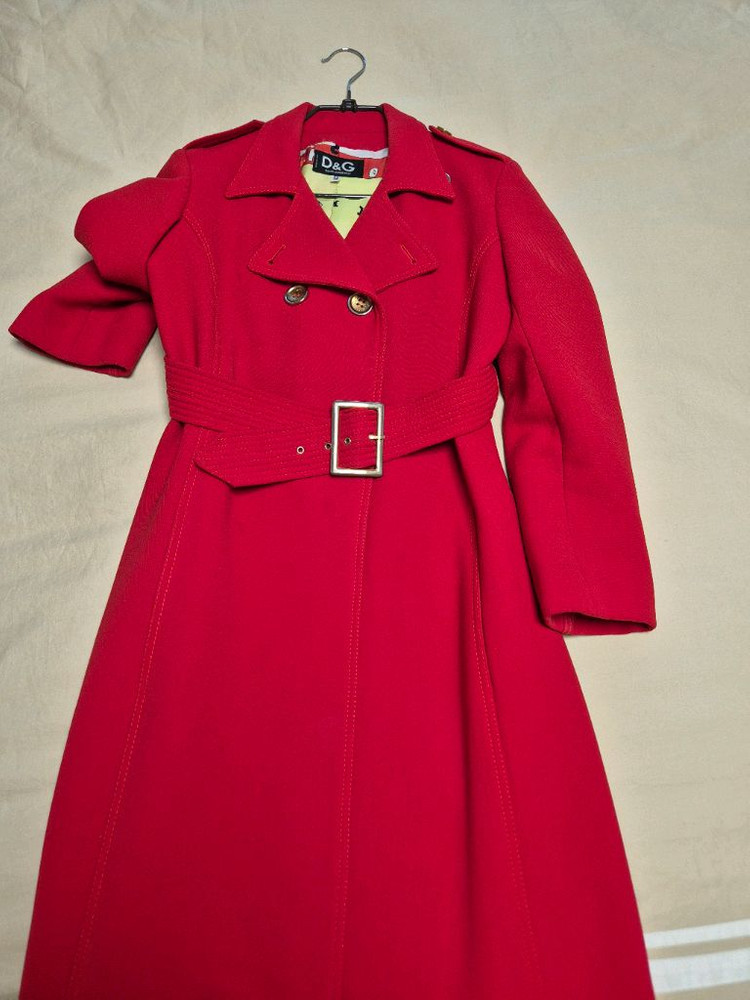 돌체앤가바나 금장버튼 트렌치 코트--2