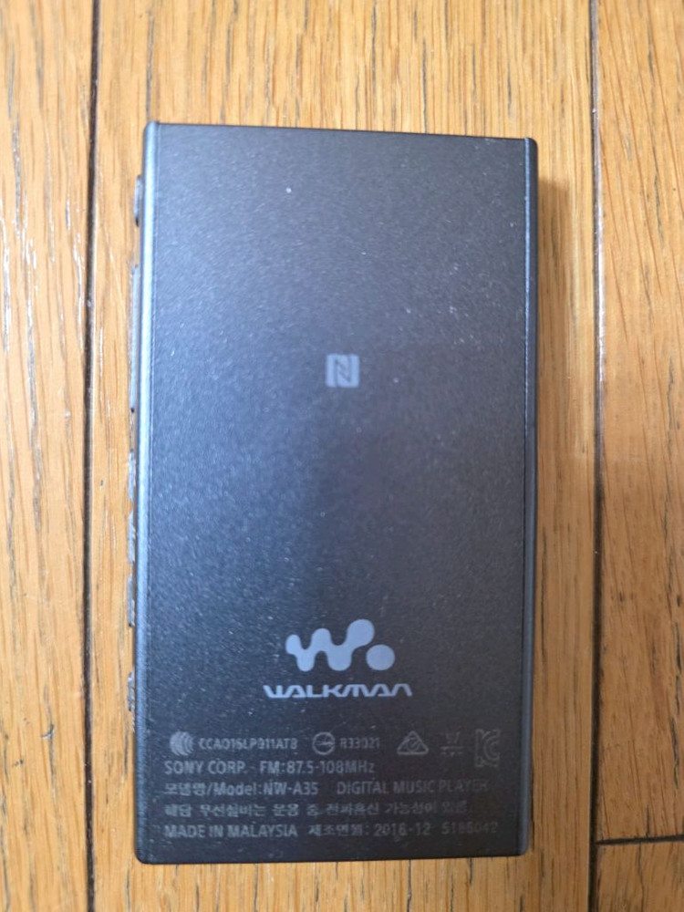 소니 nw35 MP3 플레이어 이미지